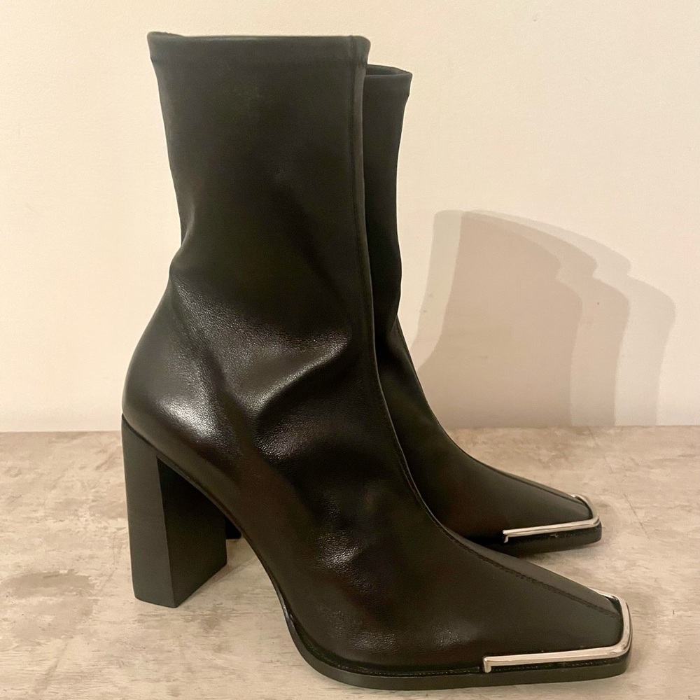 ALEXANDER WANG Mascha Stretch Nappa Leather Boots 7.5